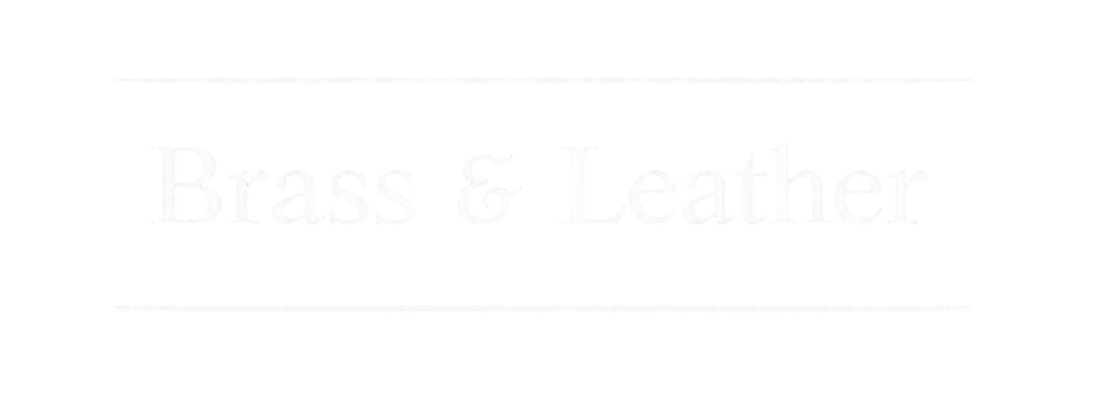 brass and leather